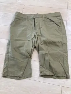 【中古】EDWIN ハーフパンツ W36 カーキ系