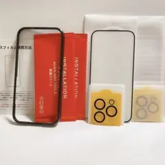 6.1インチ　iPhoneガラスフィルムとカメラフィルムのセット2組