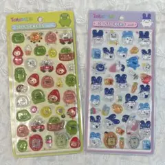 2枚セット　たまごっち　ステッカー　3Dシール　ボンボンドロップシール風
