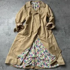 美品 Jocomomola 裏地総柄 トレンチコート ベージュ スプリング