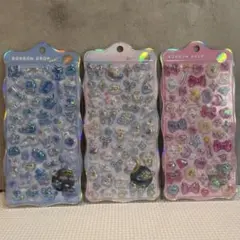 【正規品】ボンボンドロップシール　ちゅるきら　3枚セット