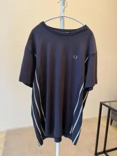 新品級✨FRED PERRY フレッドペリー異素材ドッキング ペプラムトップス 