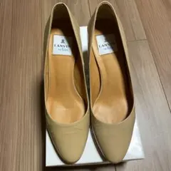 美品‼︎ LANVIN en Bleu ベージュ ポインテッドトゥ ハイヒール