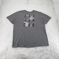 AIR JORDAN Tシャツ プリント グレー 2XL
