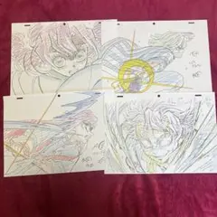 鬼滅の刃　柱稽古　複製原画　不死川実弥　時透無一郎