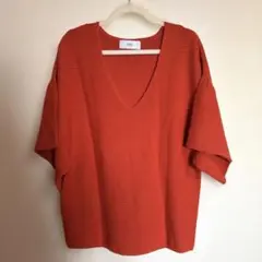 FLARESLEEVEGARTERTOPS オレンジ