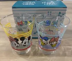 ミッキー＆ミニー、ドナルド＆デイジー グラスセット