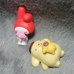 サンリオ　ぬいぐるみといっしょ　フィギュア　 マイメロディ　 ポムポムプリン