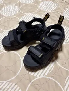 Dr. Martens 27 uk8 レザーサンダル ブラック 黒 サンダル厚底 - メルカリ