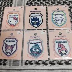 サンリオ　エンブレムワッペン　6点セット　セリア