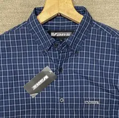 新品(汚れあり) 90s Vans チェック柄 半袖 ワークシャツ Lのサムネイル