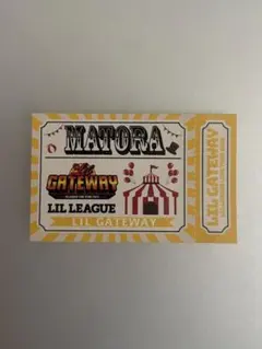 岡尾真虎 LILGATEWAY カプセル ガチャ ステッカー ロゴ リル