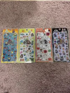 ペ*ル様 プチドロップステッカー　ディズニー　4枚