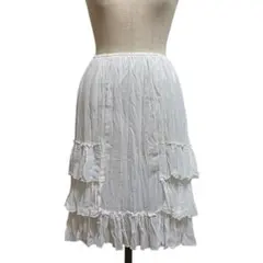 サイドフリル レース スカート 森ガール フェアリーグランジ coquette