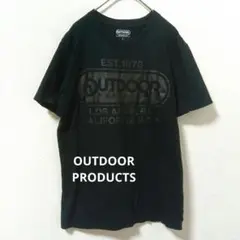 アウトドア OUTDOOR ロゴプリントTシャツ ブラック Lのサムネイル
