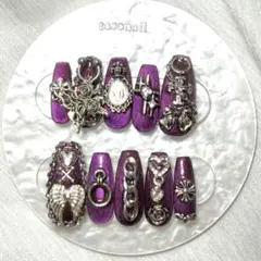 ゴテゴテマグネットネイルチップ☆現品