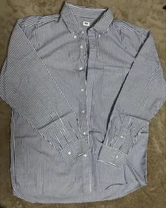 ユニクロ ストライプ 長袖シャツ XL
