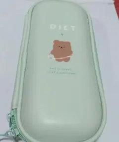ミントグリーン クマの筆箱