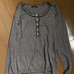 COMME CA ISM ストライプ 長袖 Tシャツ Mサイズ