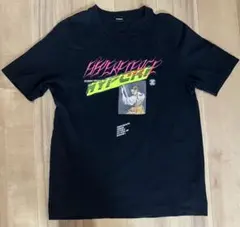 DIESEL Tシャツ ブラック グラフィック ロゴ L相当