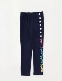 X-girl Stagesエックスガールサイドカラフルロゴレギンス星柄100㎝