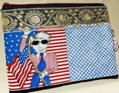 ロラライハリス20cmファスナーポーチ