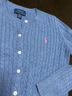 ケーブルニット　カーディガン 140