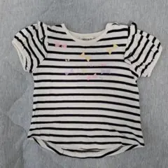 SHOO LA RUE ストライプリボンTシャツ　90cmのサムネイル