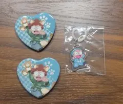 忍たま乱太郎　アクリルゆらゆらマーカー　ナンジャ缶バッジ　猪名寺乱太郎