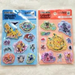 韓国ダイソー限定 ポケモン ウォーターシール 2枚セット