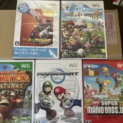 Wii ソフト 5本セット マリオシリーズ