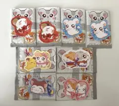 とっとこハム太郎　ダイカットステッカー　リボンちゃん　マフラーちゃんちび丸ちゃん