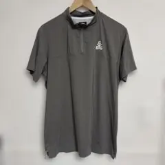 美品　ゴールデンベア　ゴルフ　ハーフジップ　シャツ　接触冷感　L