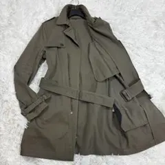 美品✨ドゥロワー コットンリネン ベルテッドミリタリー シャツ 