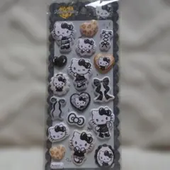 もちもちマシュマロシール ハローキティ 黒 ヒョウ柄