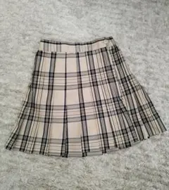 WEGO☆プリーツスカート　チェック/ベージュ