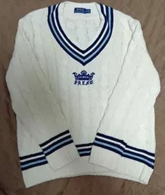 Polo Ralph Lauren Vネックチルデンニット Lサイズ