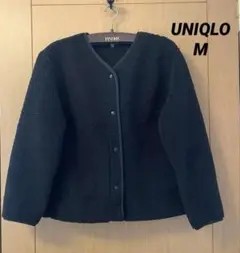 UNIQLO 黒 ボアフリース ジャケット M