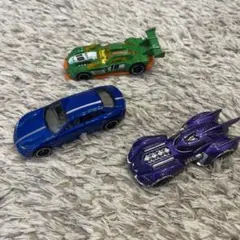 ホットウィール　ミニカーセット 青 緑 紫