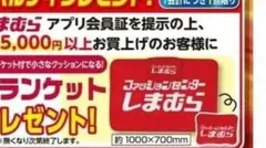 しまむら　ブランケット