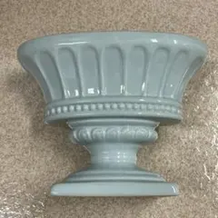 陶器製 楕円形 ブリザードフラワー 花器のサムネイル