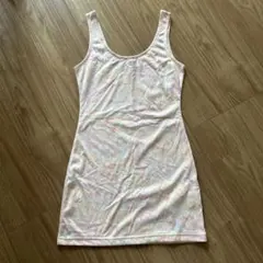 LIP SERVICE フラワープリント ノースリーブワンピース