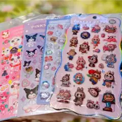 BONBON DROP キャラクターシール キラキラシール含む4シートセット➕1