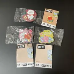 同封¥50 くら寿司　BT21 缶バッジ　ラバーマスコット