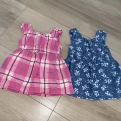 【美品】OLDNAVY♡ワンピース２点セット♡80cm♡