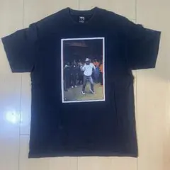STUSSY ステューシー CUSTOMADE プリントTシャツ L ブラック