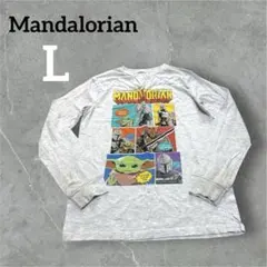 訳あり‼️Mandalorian グレー長袖カットソー Lサイズ