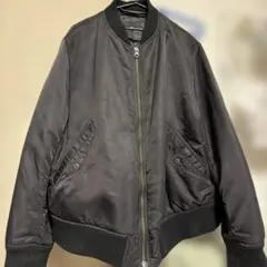 UNIQLO ブラック MA-1 フライトジャケット 3XL 黒
