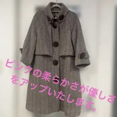 DAMA ブラウン系千鳥格子 ダウンコート - メルカリ