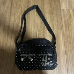水玉模様のショルダーバッグ　メゾピアノ